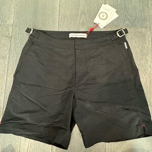 New Orlebar Brown Swim Shorts Mens 28 Black Bulldog Trunks
